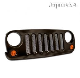 JAPAN4x4 / JKラングラー用メッシュグリル ブラックor クロム仕上げ